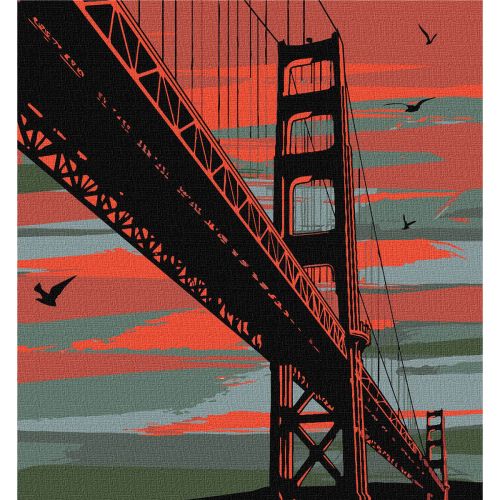 Картина за номерами "Містичний Сан-Франциско" (Идейка)
