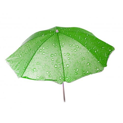 Зонт пляжный "Капельки" (зеленый) (MiC)