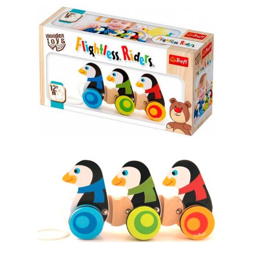 Игрушка-каталка "Пингвины-наездники" (Trefl)