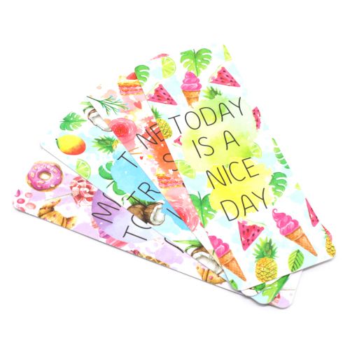 Набор закладок для книг "Today is a nice day", 4 шт. (Апельсин)