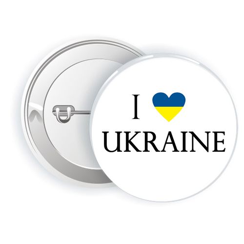 Значок "I Love Ukraine" (MiC)