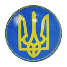 Магнит "Герб Украины", желто-синий
