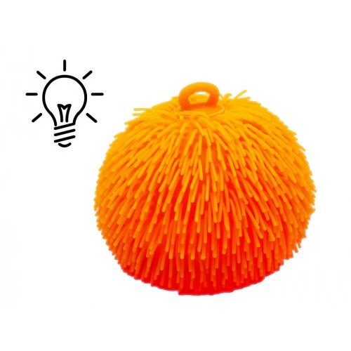 Гигантский волосатый шар, 20 см, оранжевая (MiC)