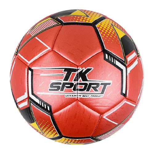 М'яч футбольний "TK Sport", червоний (MiC)