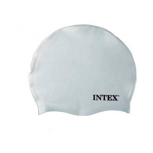 Шапочка для плавания (белая) (Intex)