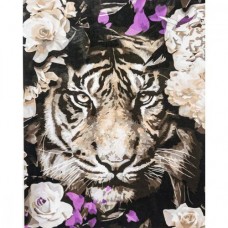 Картина по номерам "Тигр в цветах"