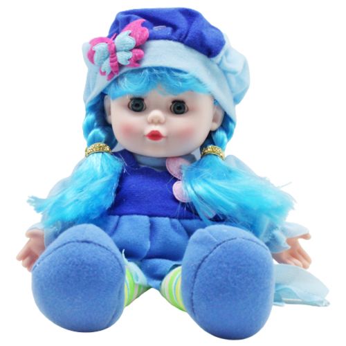 Музыкальная мягкая кукла (синий) (MiC)