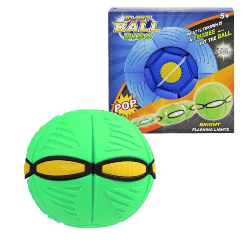 Мяч-трансформер "Flat Ball Disc: Мячик-фрисби", салатовый (MiC)