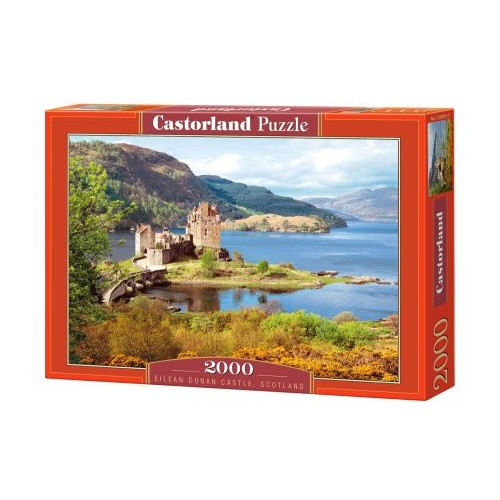 Пазли "Замок Ейлеан Донан, Шотландія, Eilean Donan Castle, Scotland", 2000 ел (Castorland)