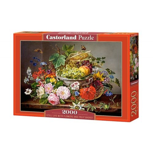 Пазли "Букет з фруктів і квітів", 2000 елементів (Castorland)