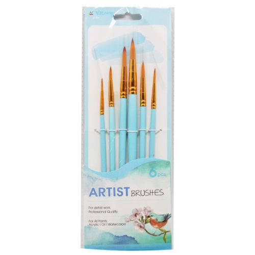 Набор кисточек для рисования "Artist Brushes", голубой (YaLong)