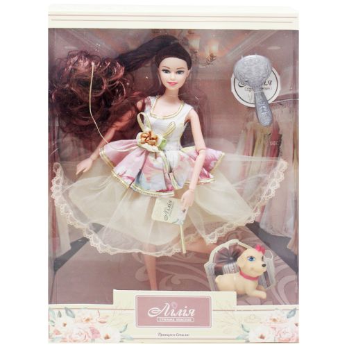 Кукла Лилия в платье с цветами