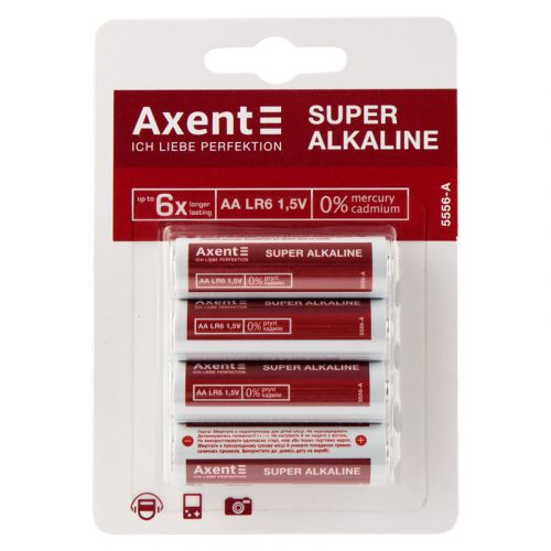 Батарейки "Axent" АА LR6 1.5V, 4 шт (Axent)