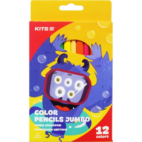 Олівці кольорові "Color pencil Jumbo", 12 шт (Kite)