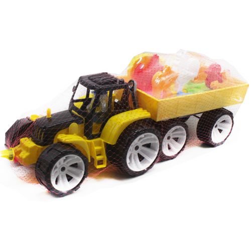 Игровой набор "Трактор: Ферма", желтый (Bamsic)