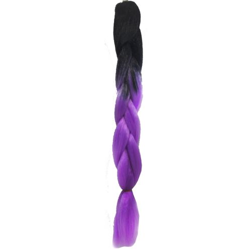Канекалон "Омбре" 60 см, черно-фиолетовый (MiC)