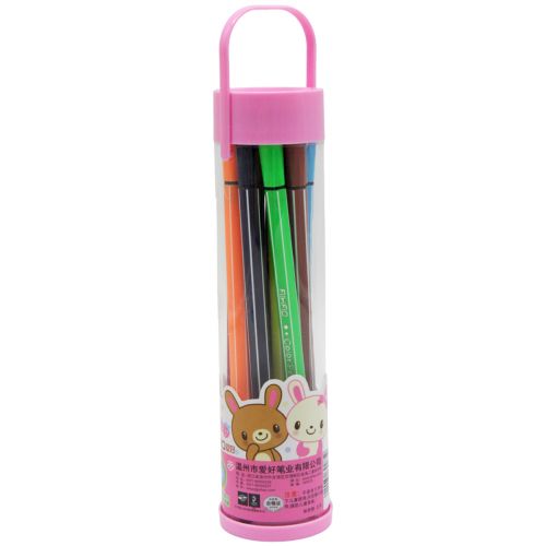 Набор фломастеров "Color Pen", розовый 12 шт (MiC)
