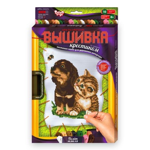 Набор для творчества "Вышивка крестиком по номерам" на растяжке (DONKEY TOYS)