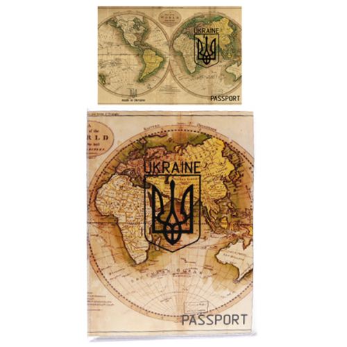 Обкладинка на паспорт "Україна глобус" (MiC)