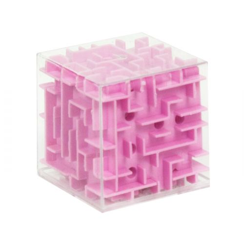 Кубик-лабиринт розовый (MiC)