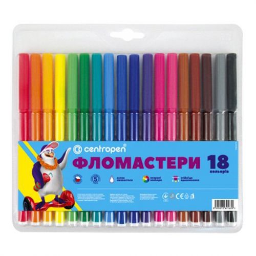 Фломастери, 18 кольорів (MiC)