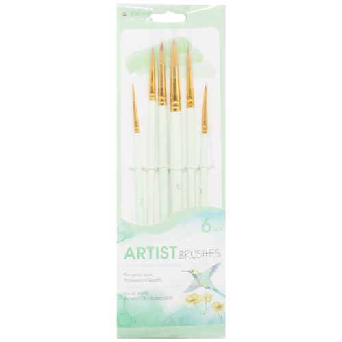 Набір пензликів для малювання "Artist Brushes", м'ятні (YaLong)