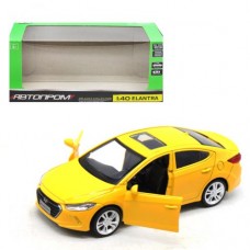 Машина металлопластиковая "Hyundai Elantra", желтая