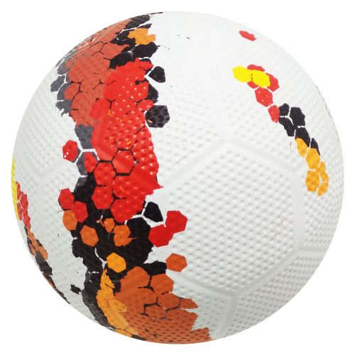Футбольный мяч №5, бело-оранжевый (MiC)