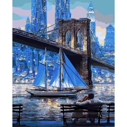 Картина по номерам "Бруклинский мост" (Strateg)