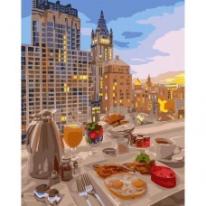 Картина по номерам "Завтрак в Нью-Йорке"