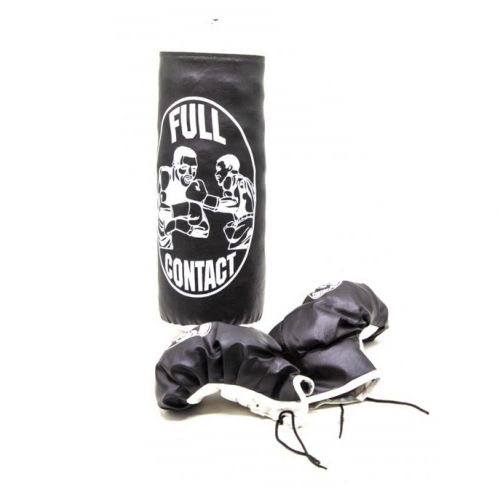 Детский набор "Боксерская груша с перчатками", черный (MiC)