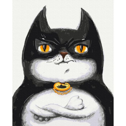 Картина за номерами "Котик Бетмен ©Маріанна Пащук" ★★★★ (Brushme)