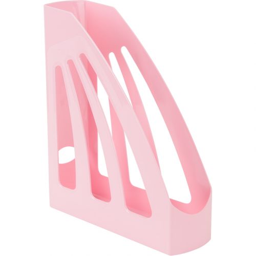 Вертикальный лоток (подставка для книг и папок) "Pastelini", розовый (Axent)