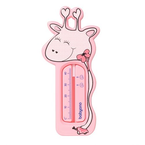 Термометр для води "Жираф", рожевий (BabyOno)