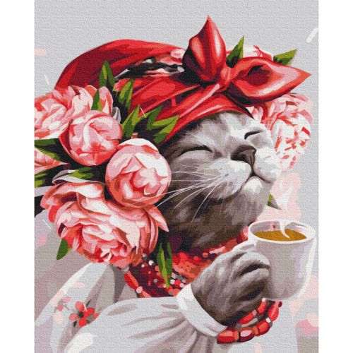Картина по номерам "Кошка хозяйка ©Марианна Пащук"★★★ (Brushme)