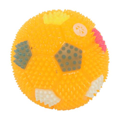 Мячик с шипами "Футбольный", оранжевый (MiC)