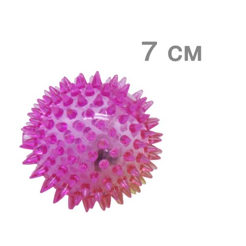 Мячик с шипами, фиолетовый, 7 см (MiC)