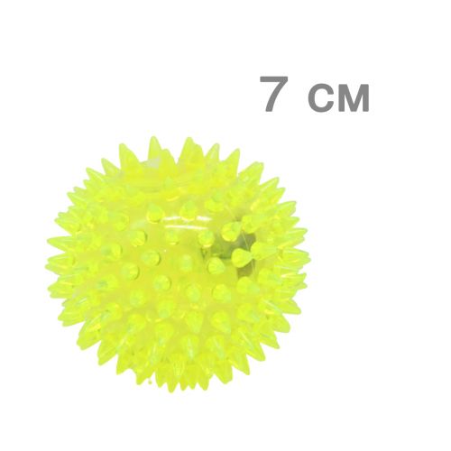 Мячик с шипами, салатовый, 7 см (MiC)