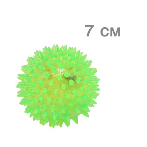 Мячик с шипами, зеленый, 7 см (MiC)