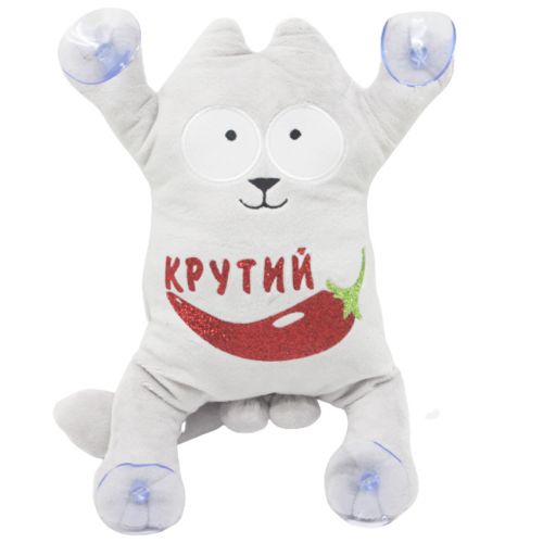 М'яка іграшка "Кіт Саймон: Крутий перець" на присосках (MiC)