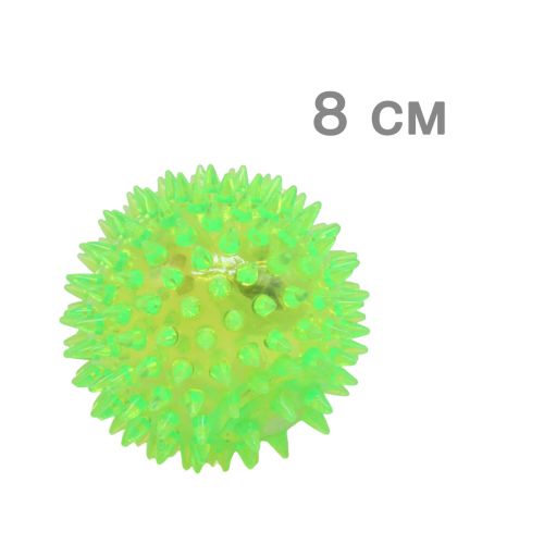 Мячик с шипами, зеленый, 8 см (MiC)