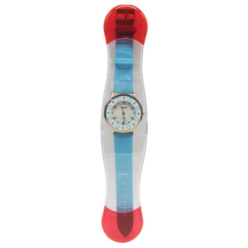 A-2428 Детские часы микс 25см (150) голубой фионит (MiC)