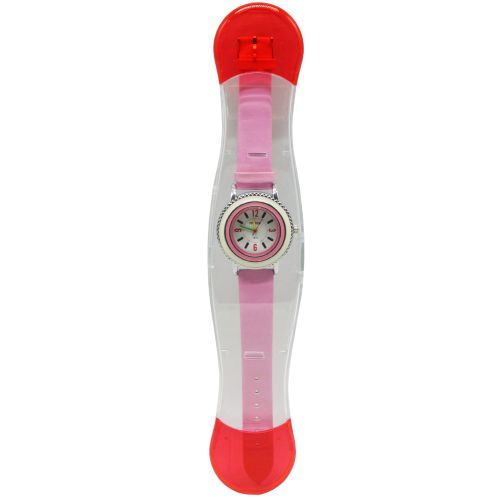 A-2428 Детские часы микс 25см розовый резьба (MiC)