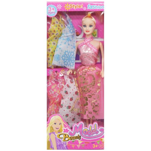 Кукла с нарядами "Model" в розовом (вид 1) (MiC)