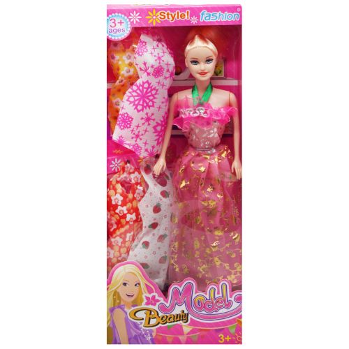 Кукла с нарядами "Model" в розовом (вид 3) (MiC)