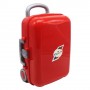 Красный чемодан с колесиками