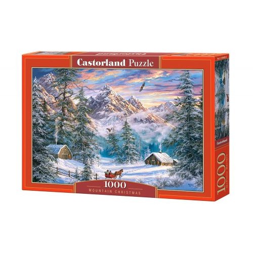 Пазлы "Рождество в горах", 1000 элементов (Castorland)