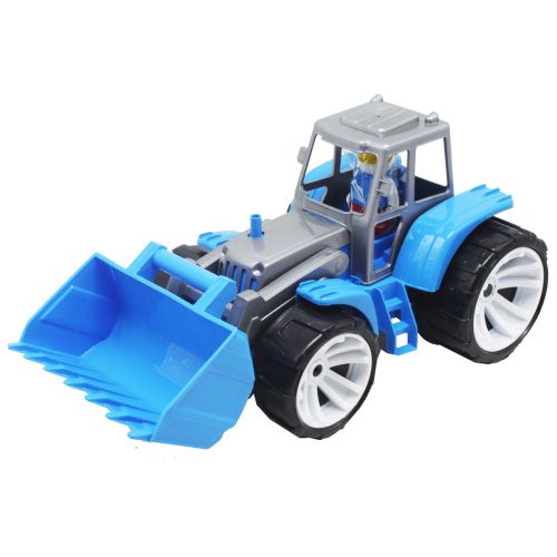Пластиковая игрушка "Трактор", синий (Bamsic)