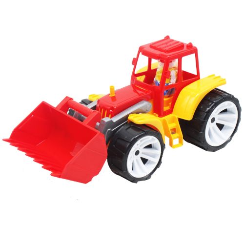 Пластиковая игрушка "Трактор", красный (Bamsic)