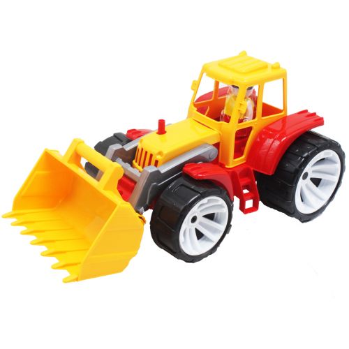 Пластиковая игрушка "Трактор", желтый (Bamsic)